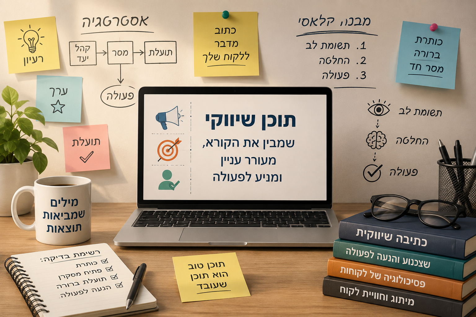 תוכן שיווקי שמבין את הקורא ומניע לפעולה